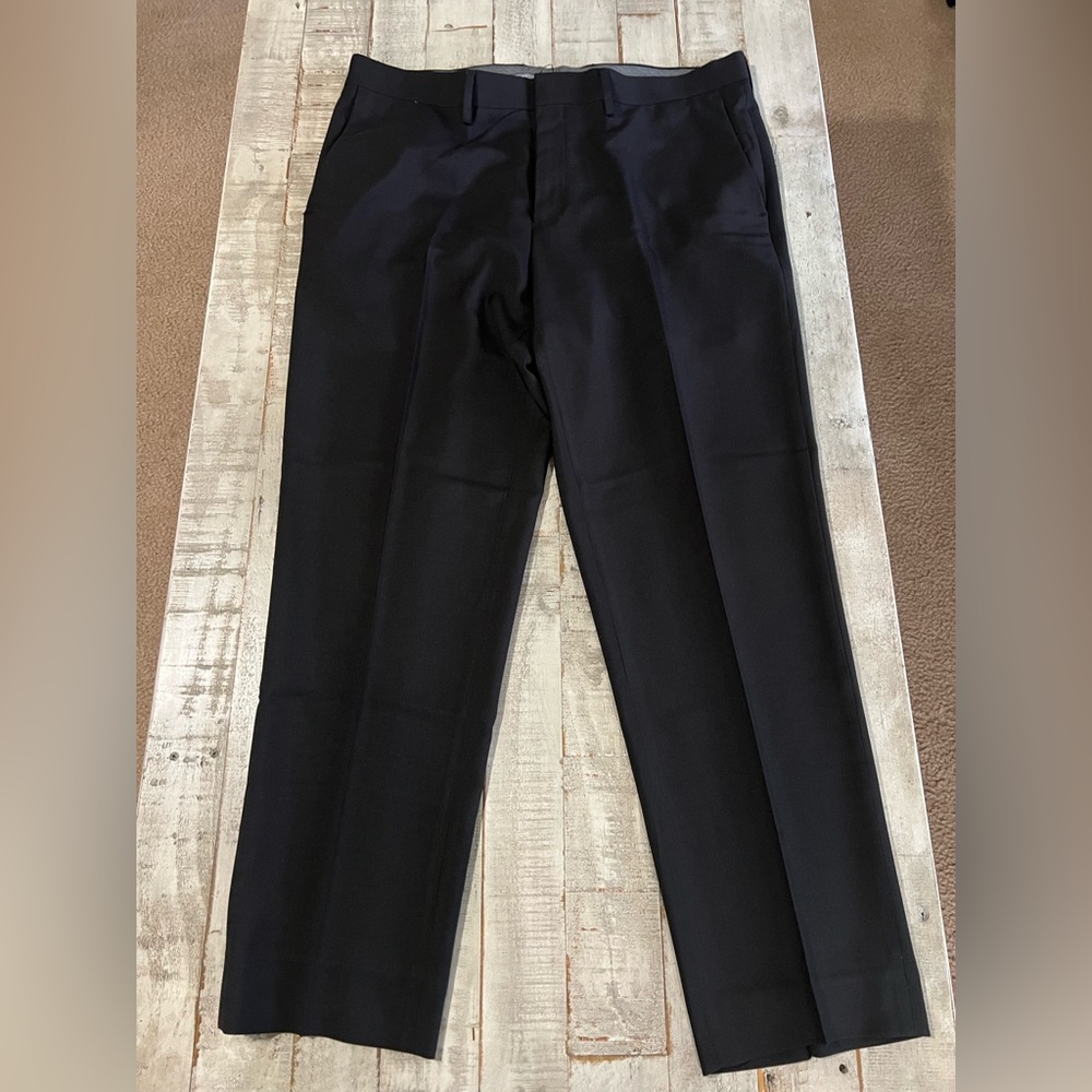 Haggar Black Slim Fit Dress Pants